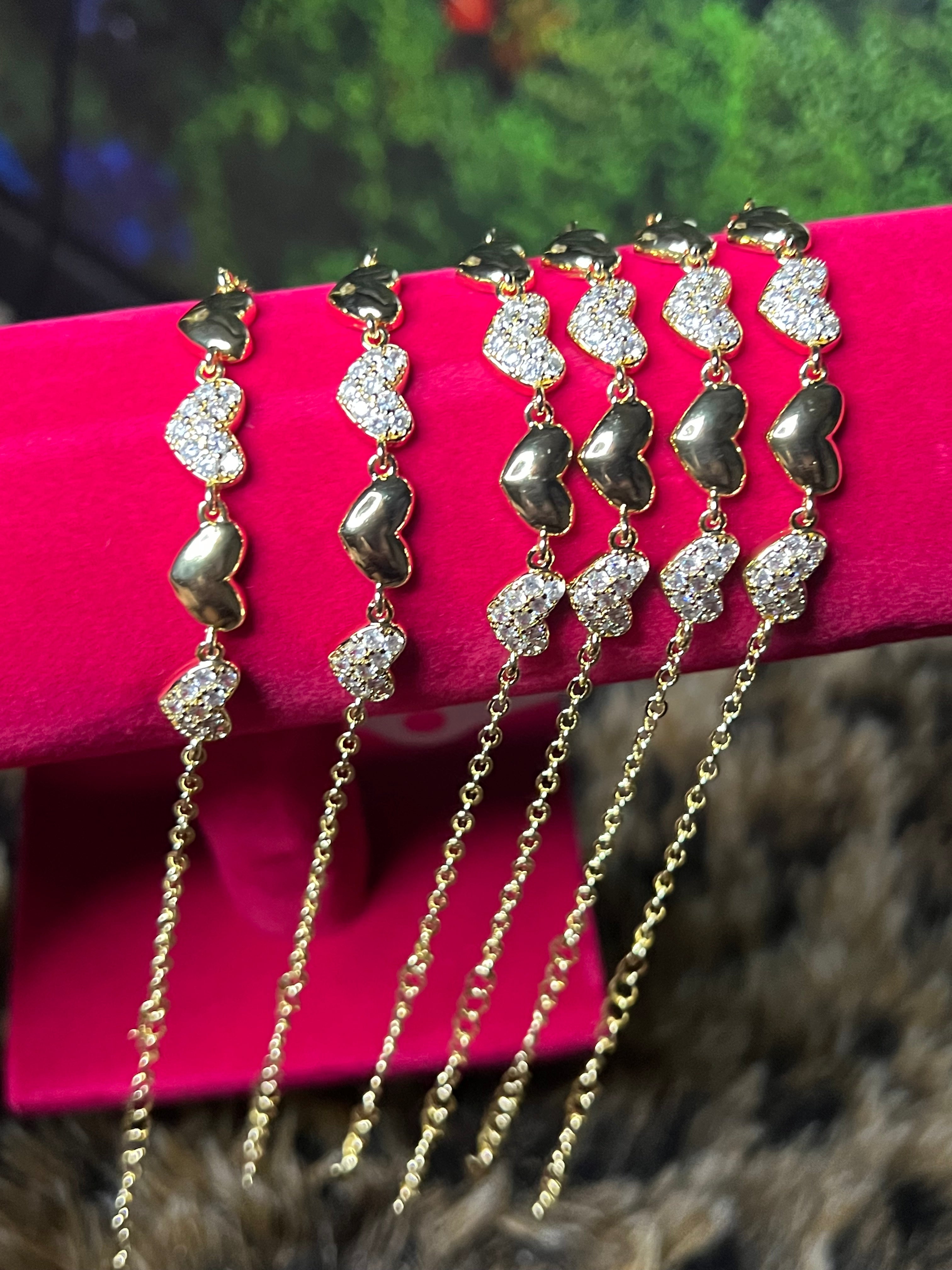 Multi heart bracelet