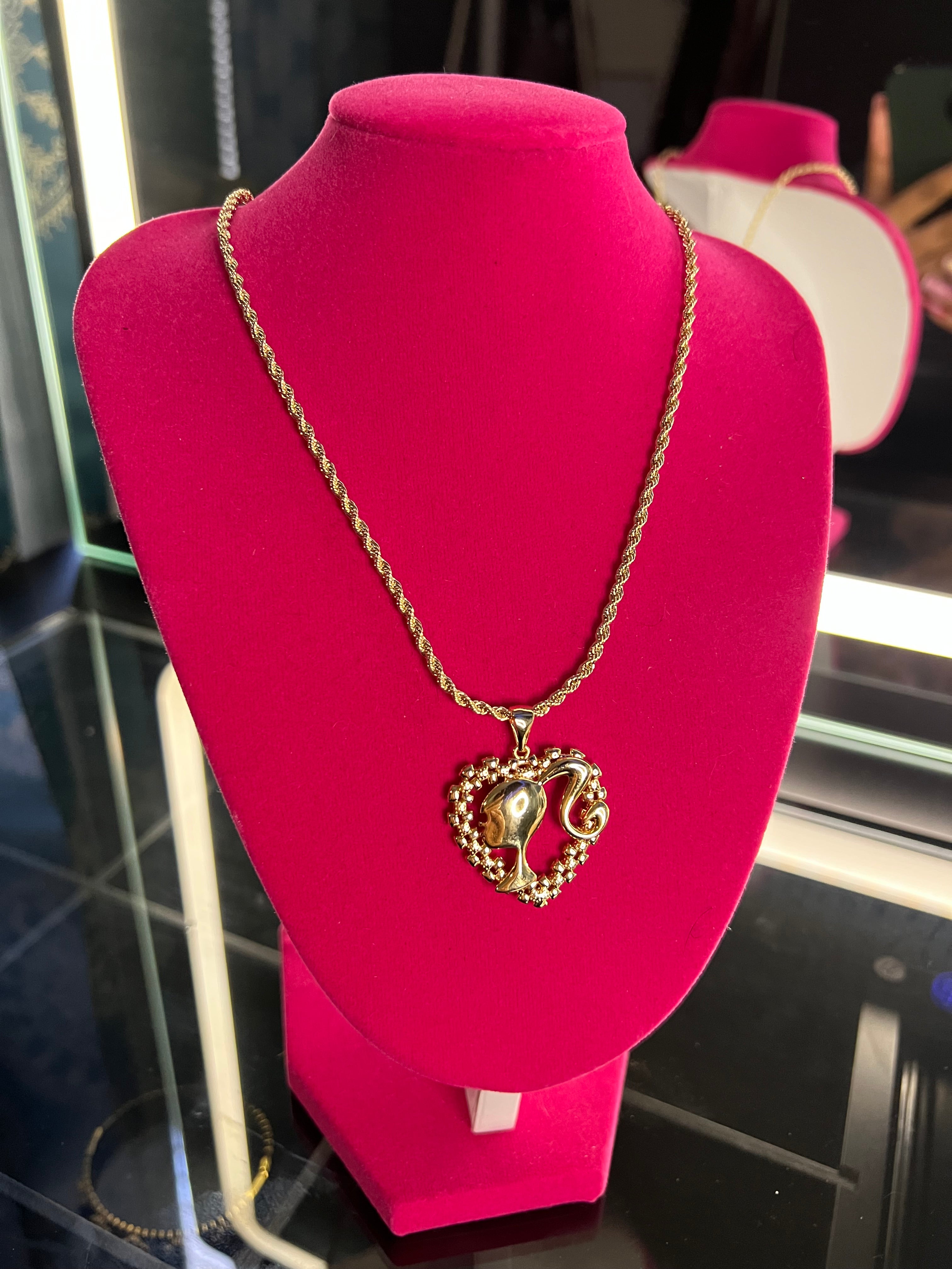 Rolex heart Barbie necklace