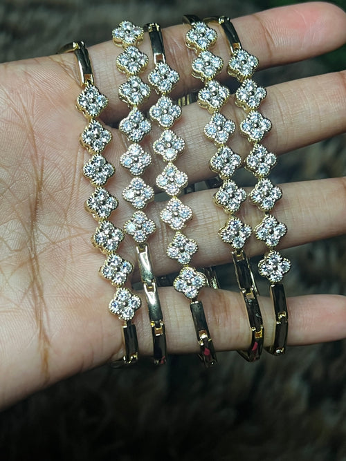 Bling Flower Bracelet