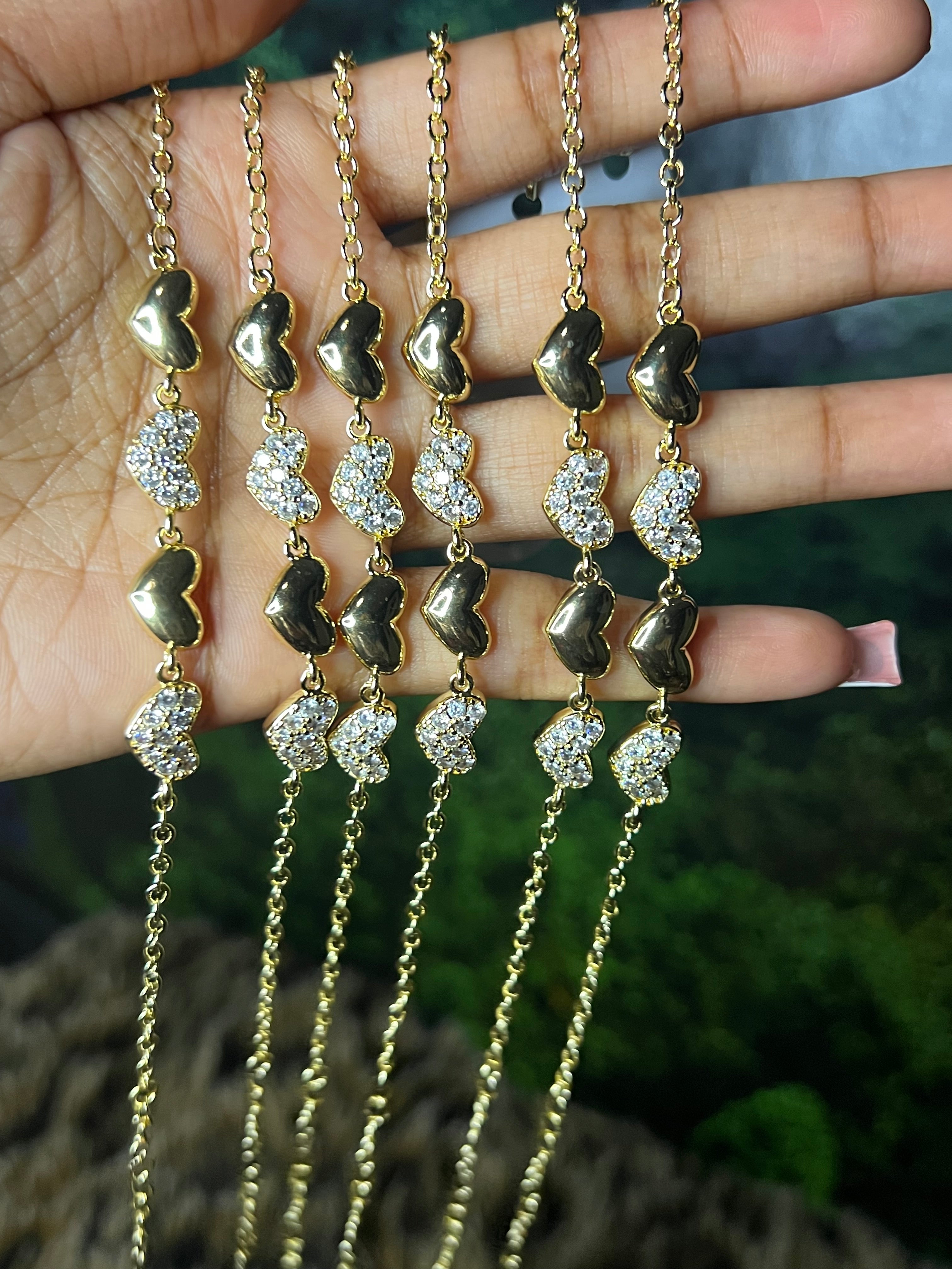 Multi heart bracelet