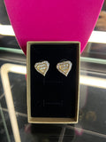 Bling heart studs