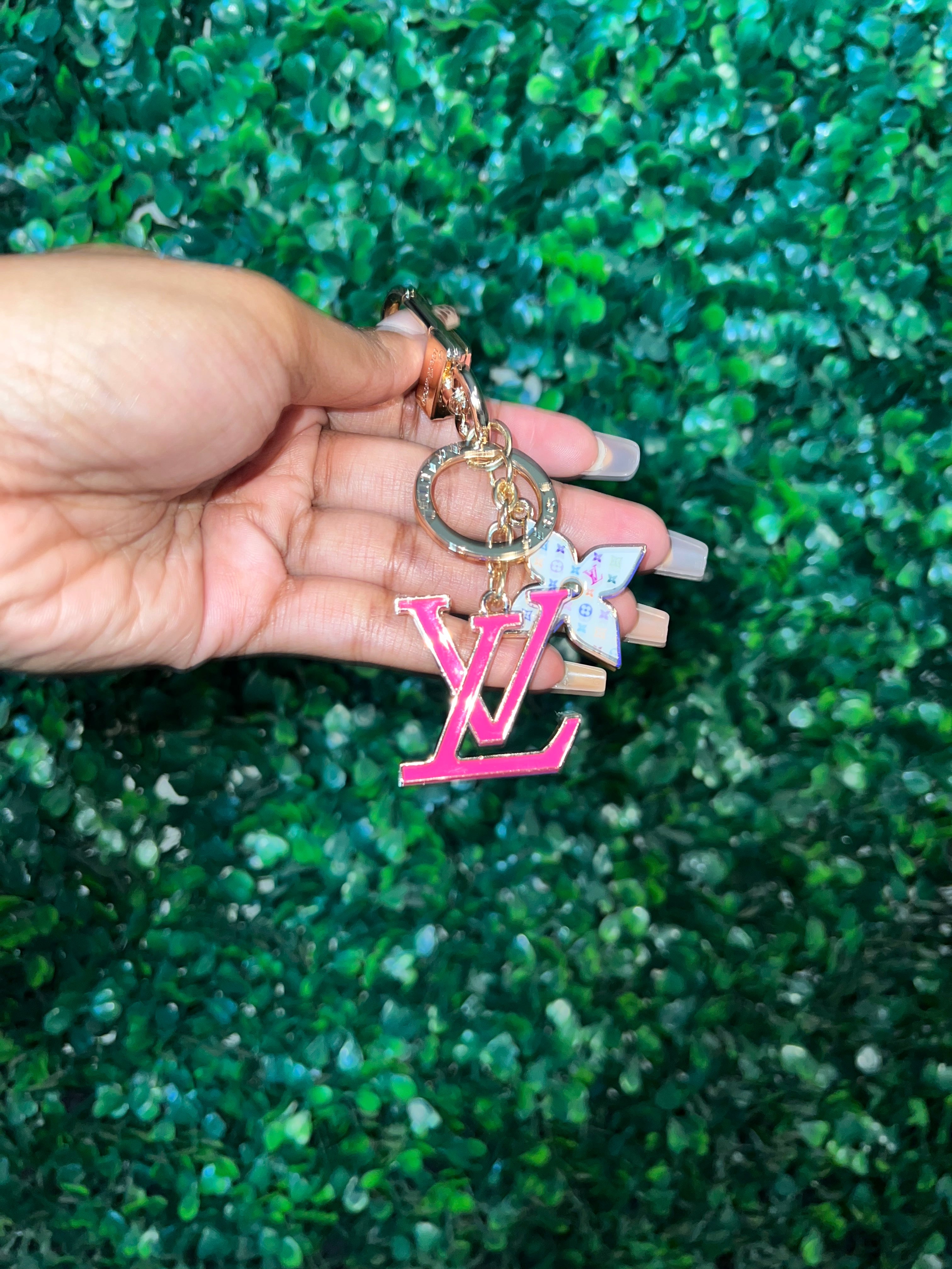 Pink keychain / Bag charm