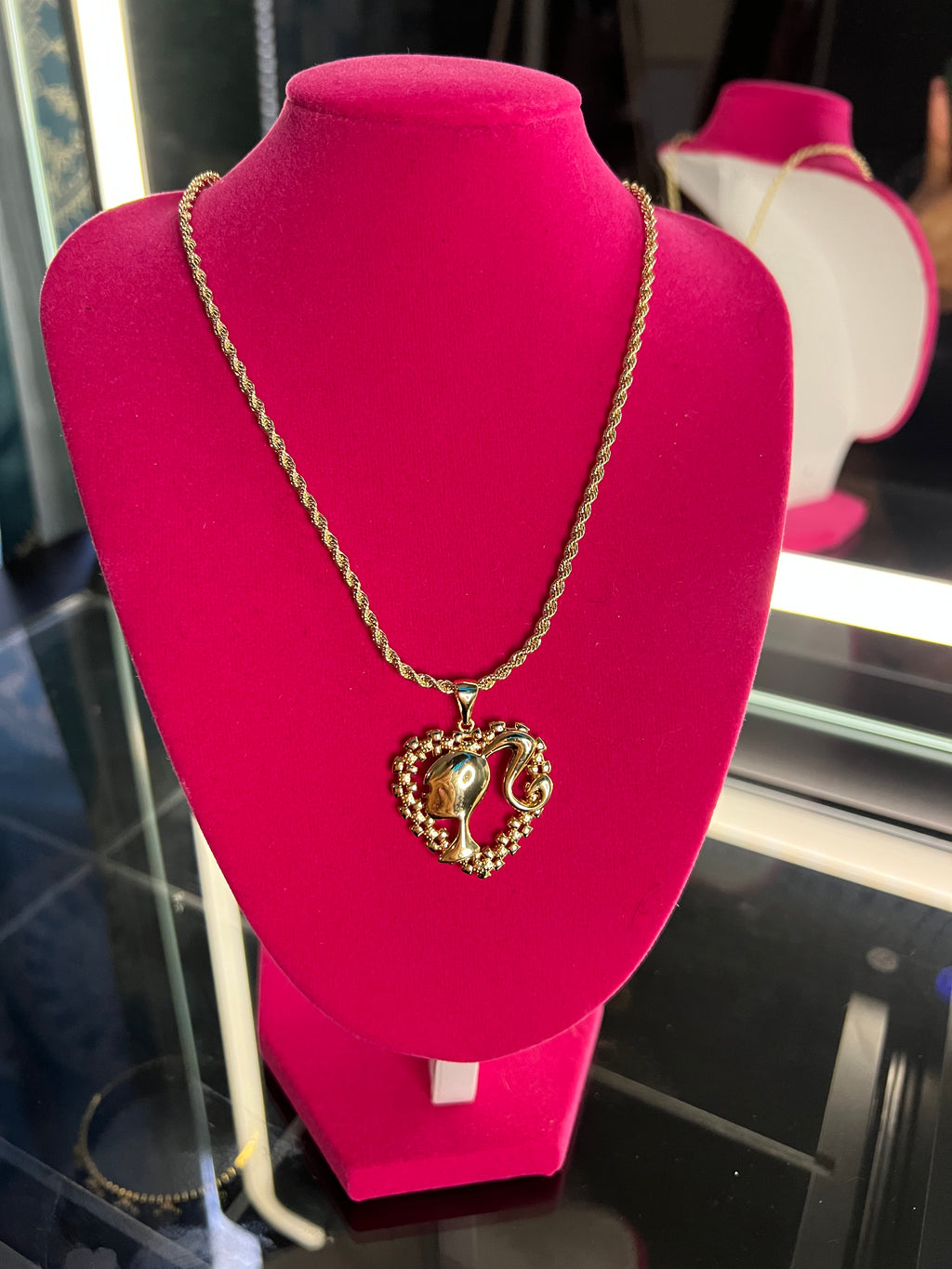 Rolex heart Barbie necklace