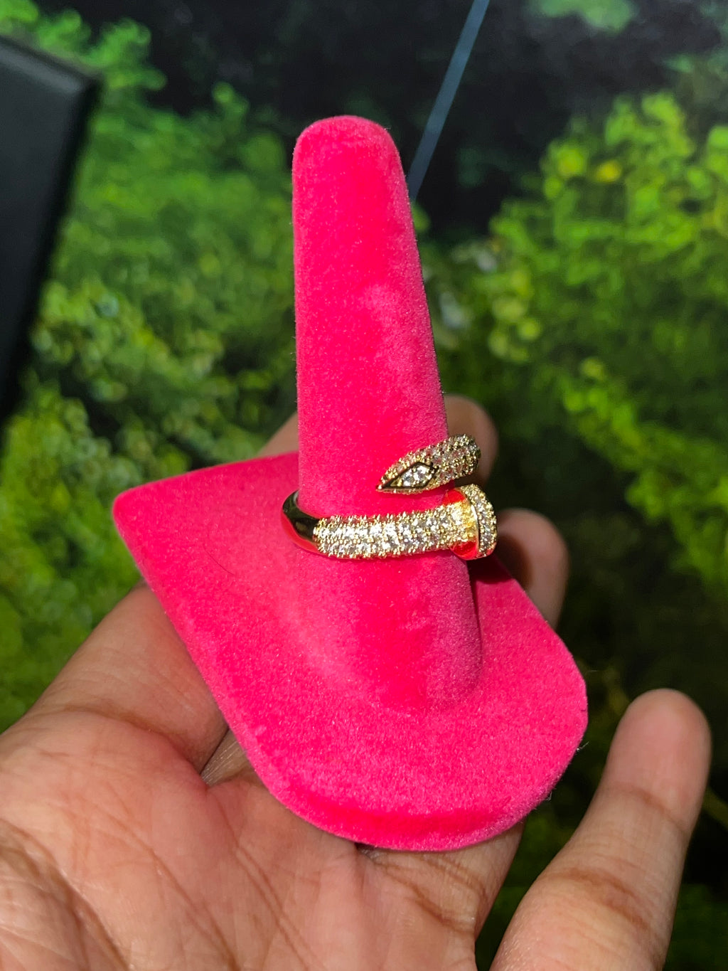 Bling Adjusted Nail ring