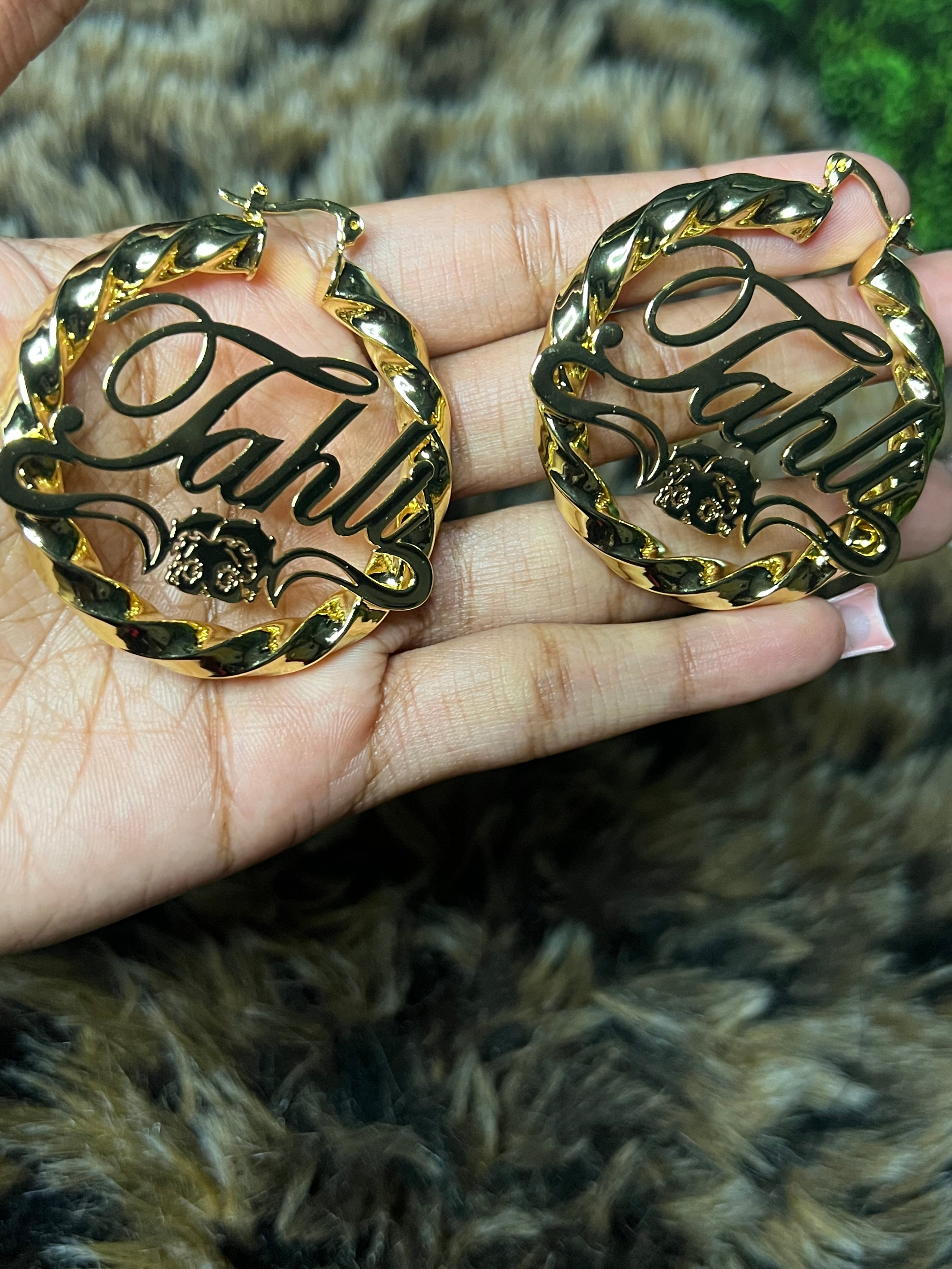 Custom HK or BOOP name hoops