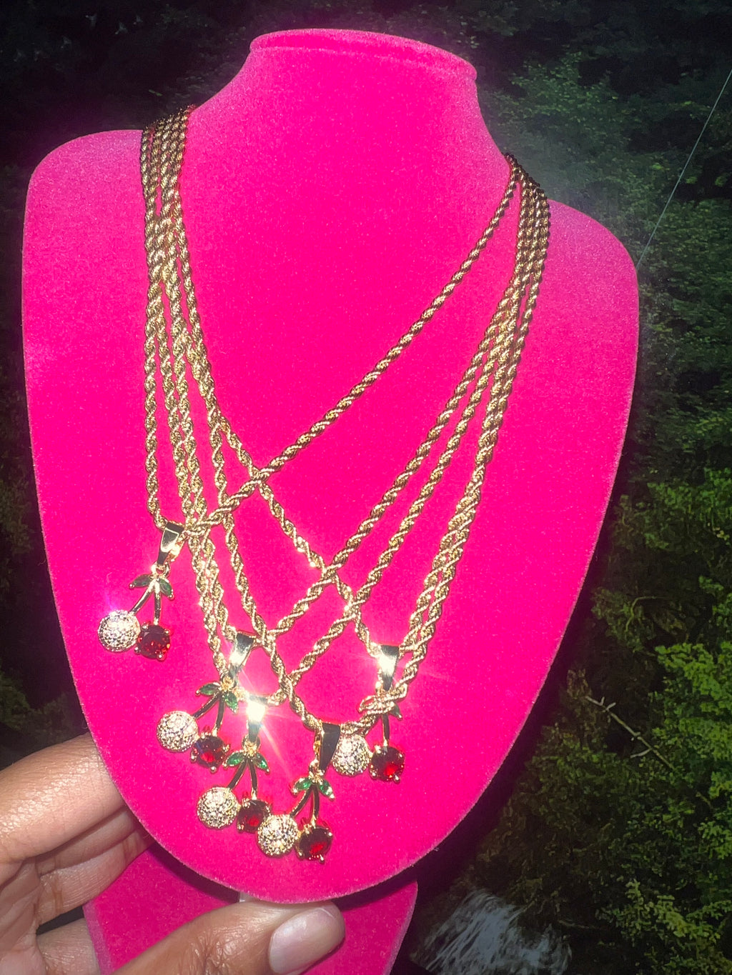 Cherry necklace