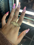 2 Finger hello kitty ring