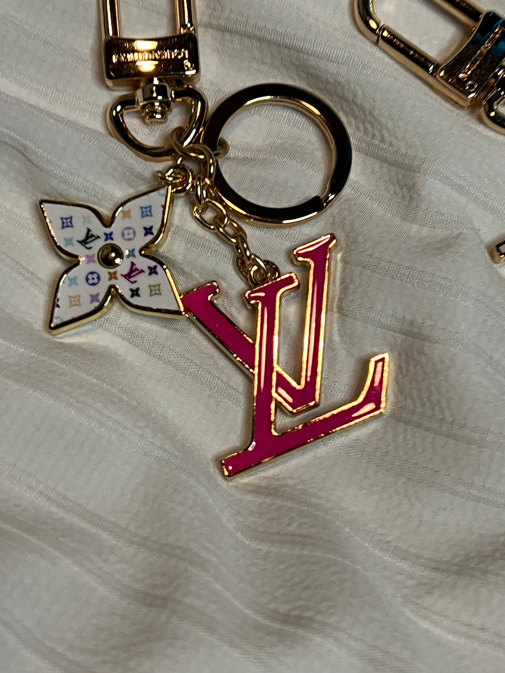 Pink keychain / Bag charm