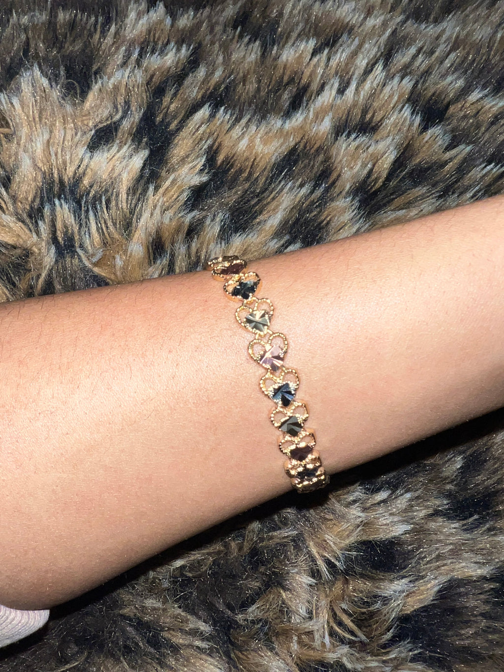 Tri color Heart bracelet