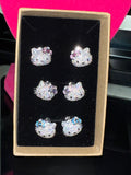 Bling Kitty Studs
