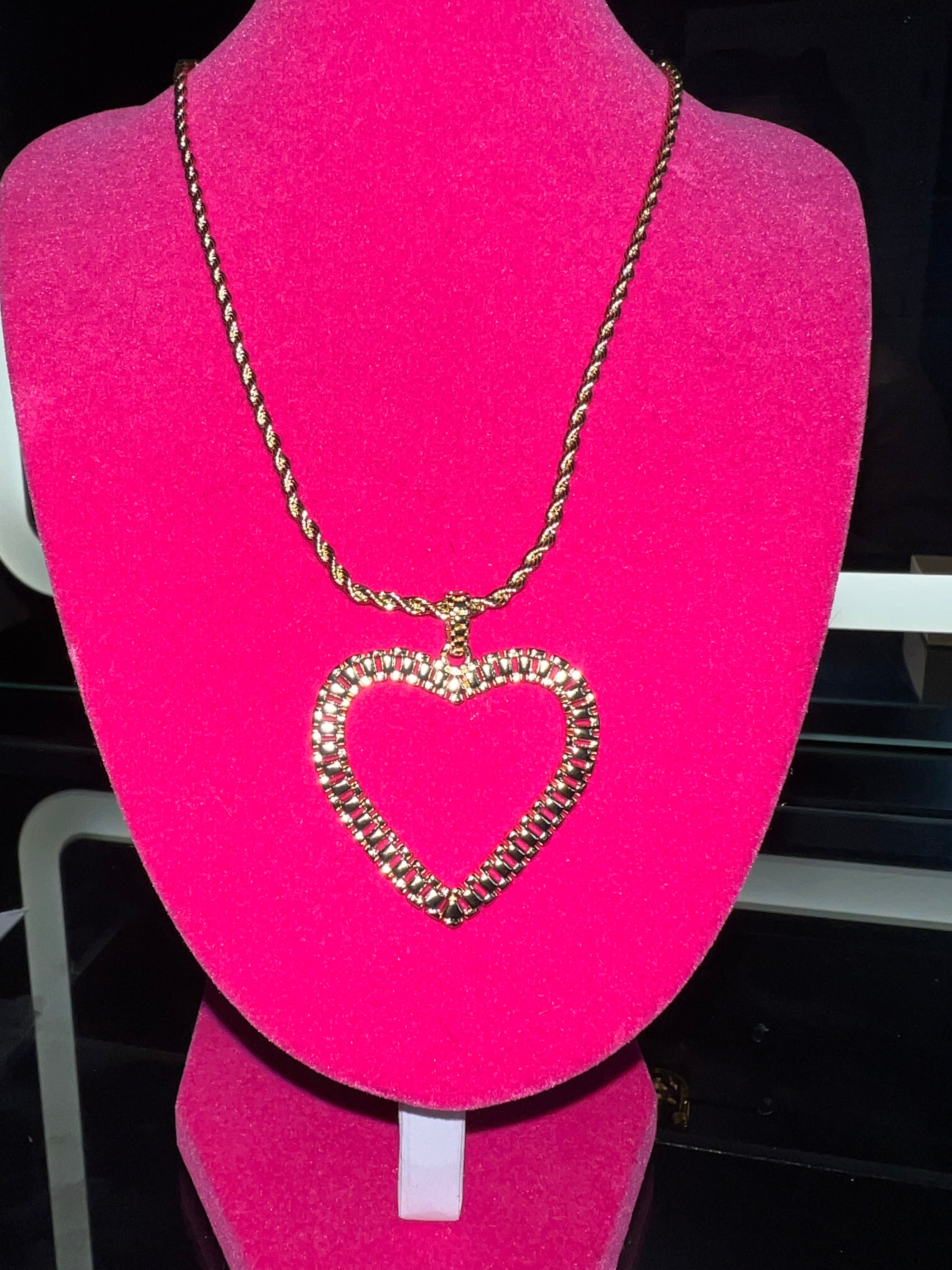 Rolex heart necklace