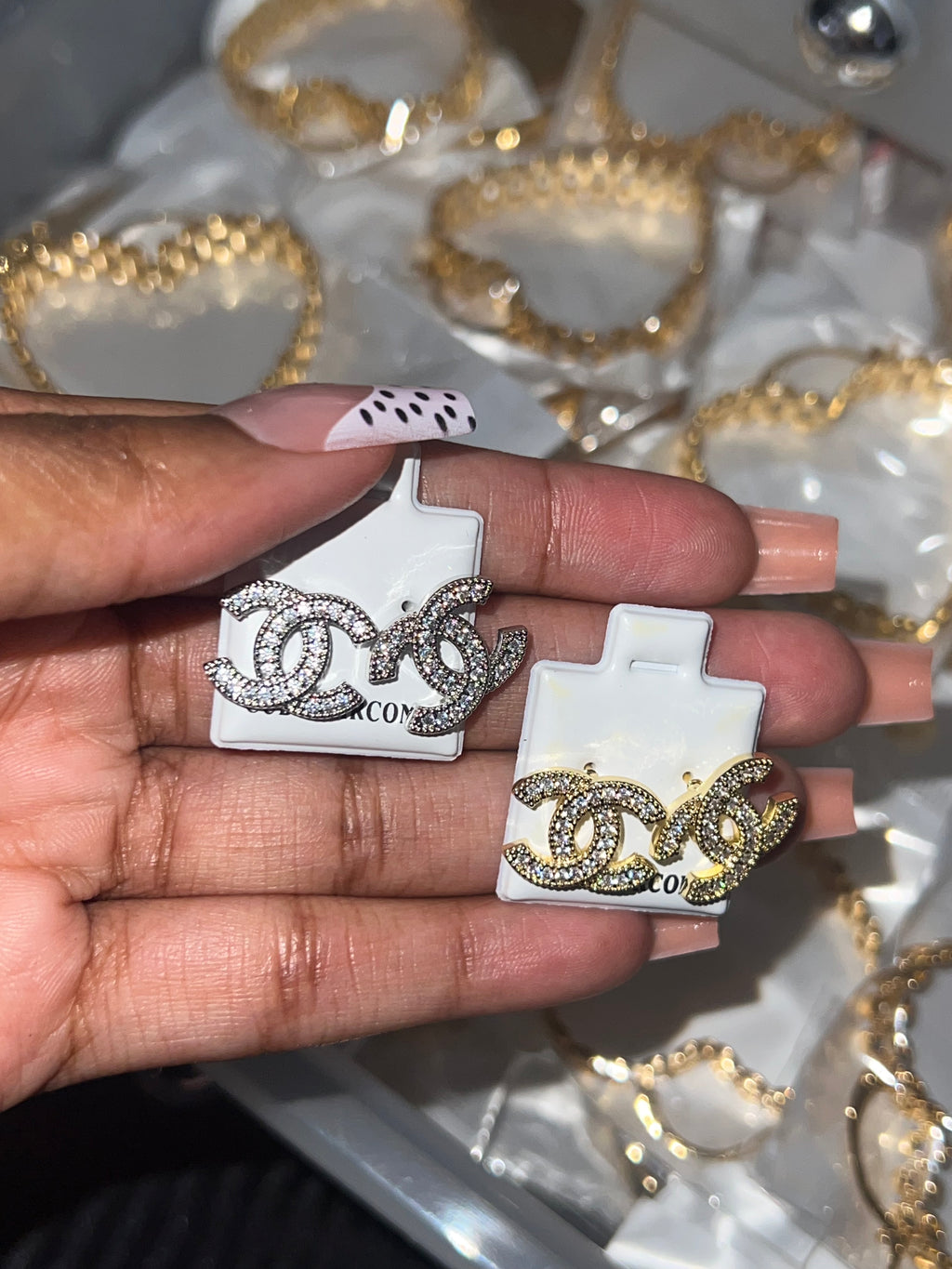 CC earrings