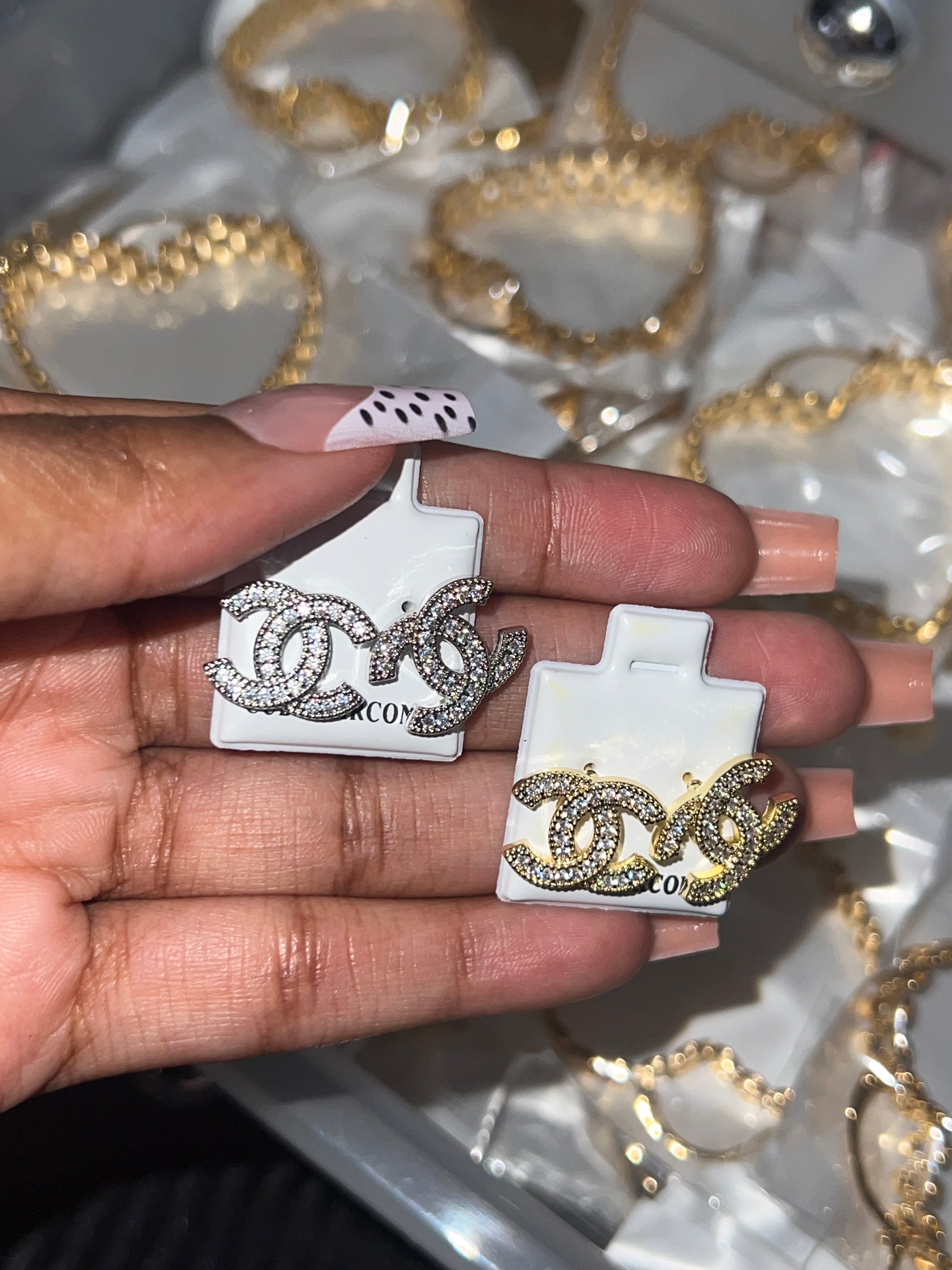 CC earrings