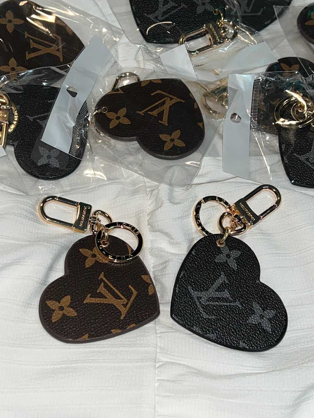 Heart keychain/bag charms