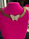 Bling butterfly Rolex chain