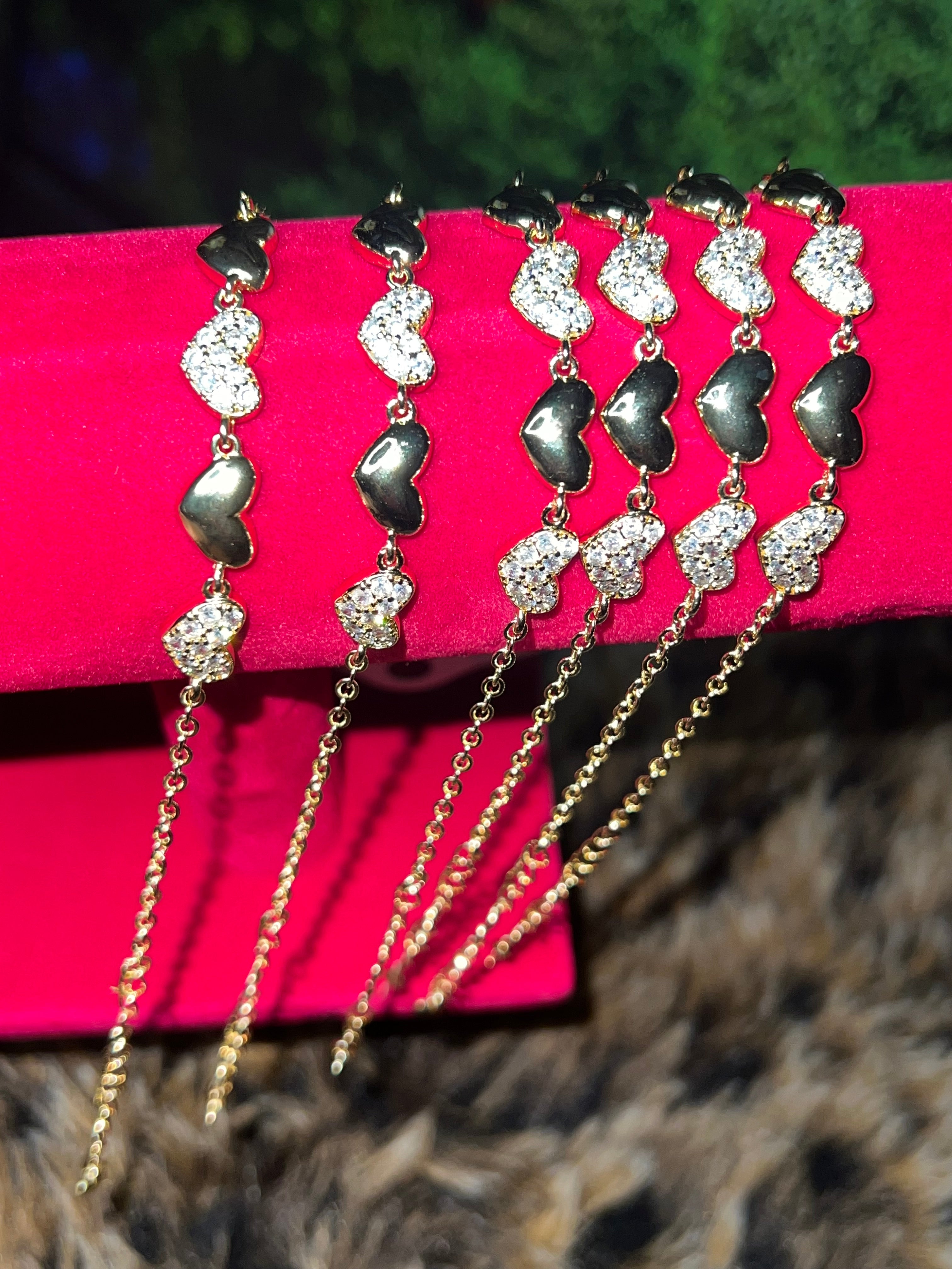 Multi heart bracelet