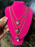 Nugget heart necklace