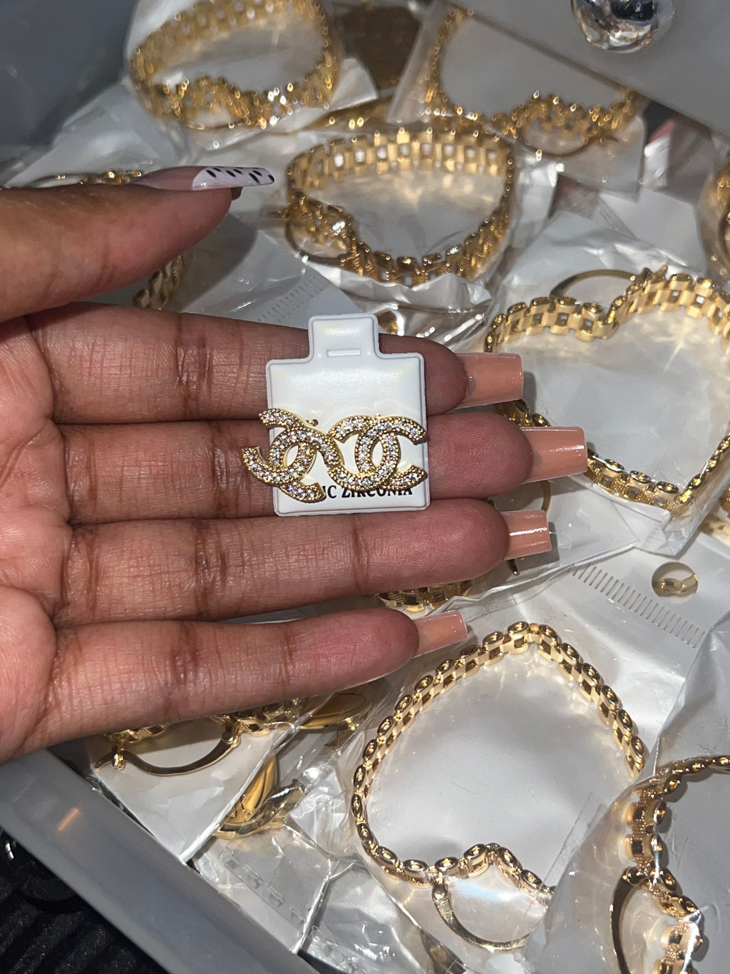 CC earrings