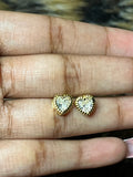 Bling heart earrings