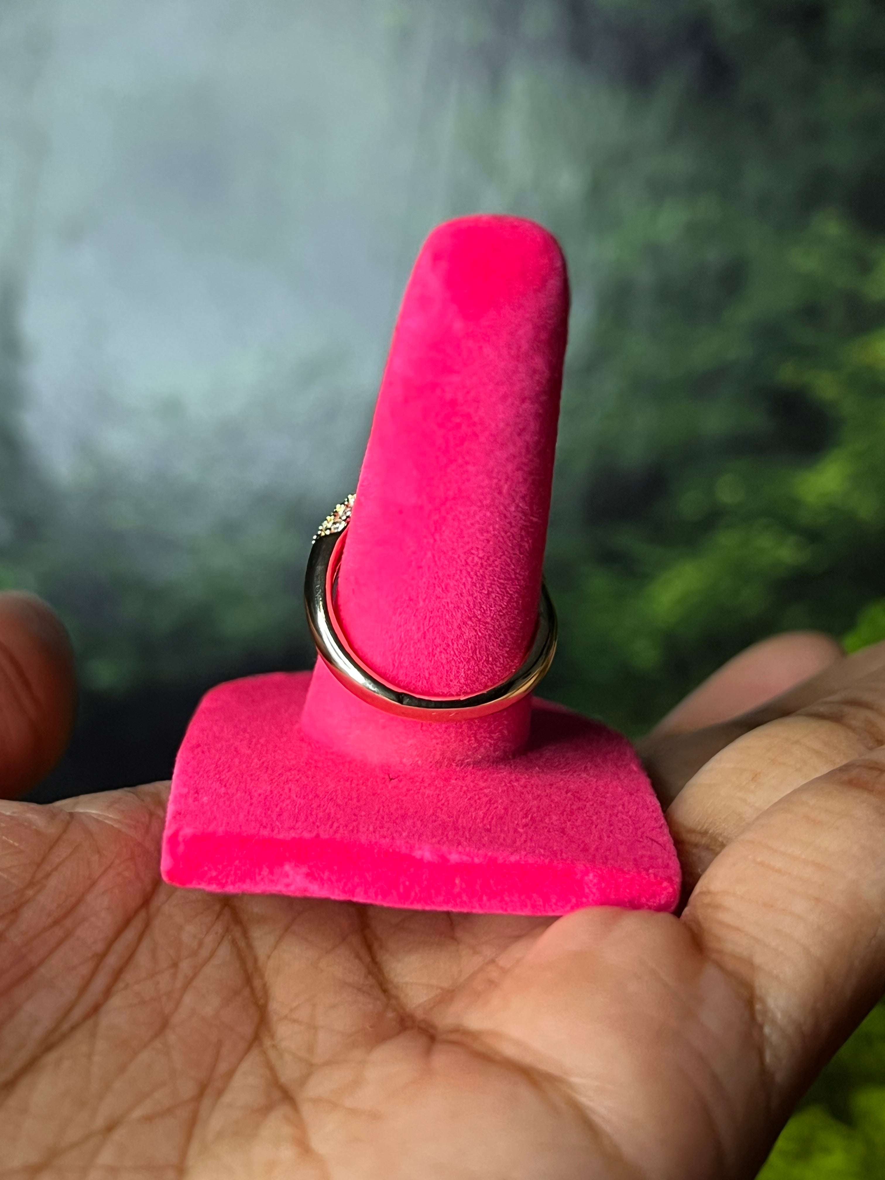 Bling Adjusted Nail ring