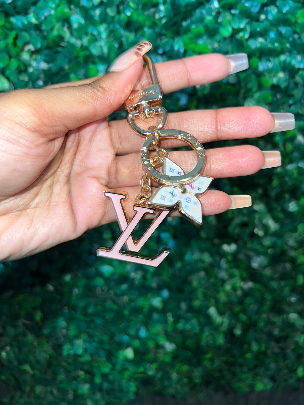 Pink keychain / Bag charm