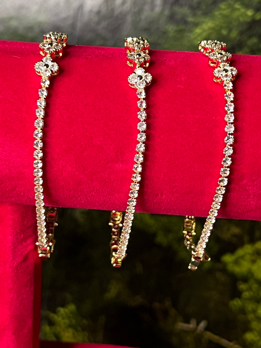 Full bling flower bracelet