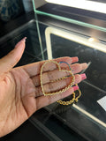 Large heart Rolex Hoops